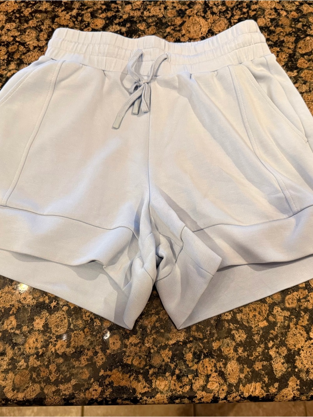 Varley Pale Blue Women's Drawstring Athletic Shorts